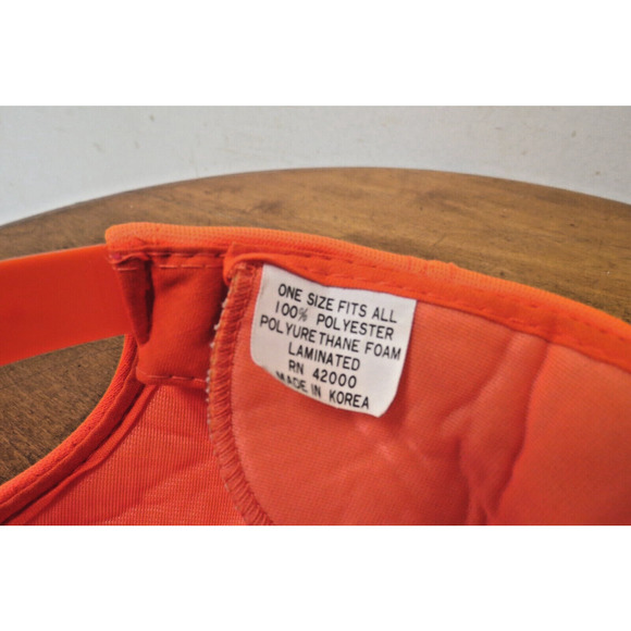 Vintage Duck Bay Orange Snapback Hunting Cap Hat With Embroidered Deer Buck - Picture 6 of 6